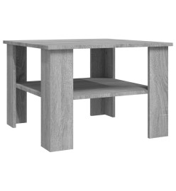 Table basse Sonoma gris 60x60x42 cm Bois d'ingénierie