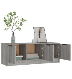 Meuble TV Sonoma gris 102x35x36,5 cm Bois d'ingénierie