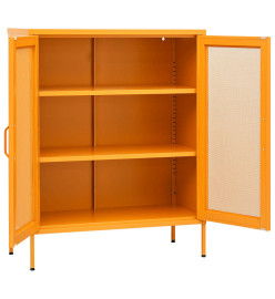 Armoire de rangement Jaune moutarde 80x35x101,5 cm Acier