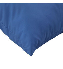 Coussins de palette 2 pcs bleu tissu oxford