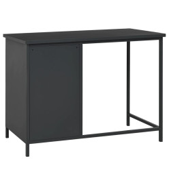 Bureau industriel avec tiroirs Anthracite 105x52x75 cm Acier