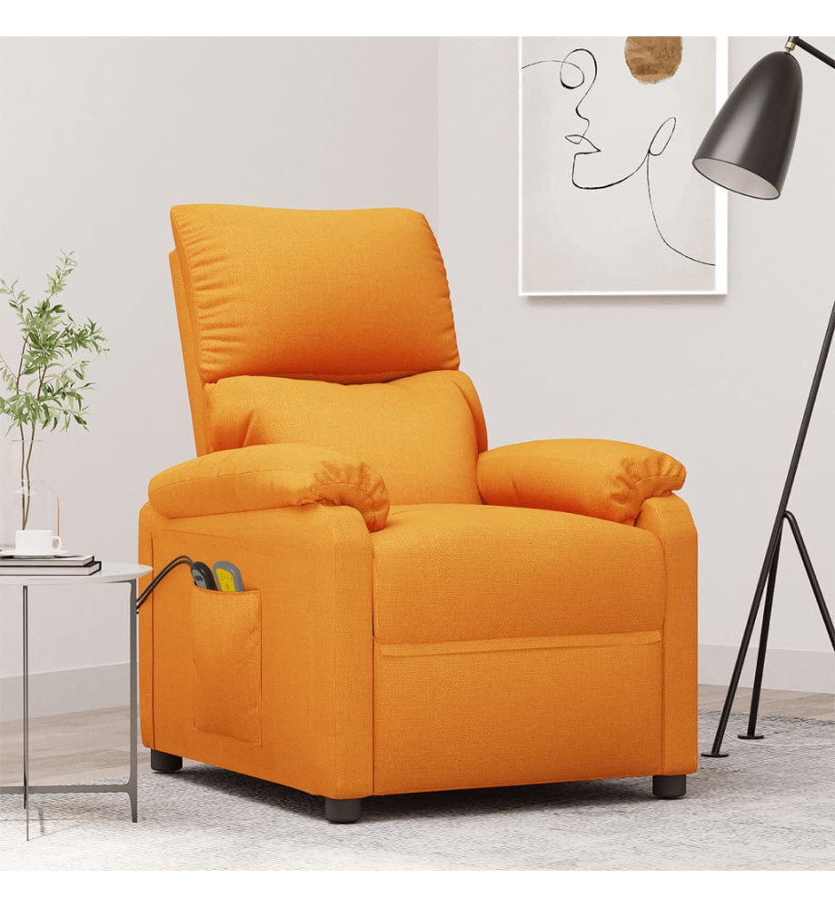 Fauteuil électrique de massage Jaune Tissu