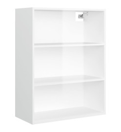 Armoire murale suspendue Blanc brillant 69,5x32,5x90 cm