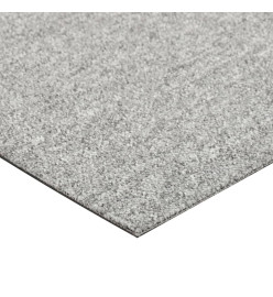 Dalles de tapis de sol 20 pcs 5 m² 50x50 cm Gris clair