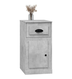 Armoire latérale avec tiroir gris béton 40x50x75 cm