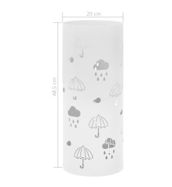 Porte-parapluie Design Parapluies Acier Blanc