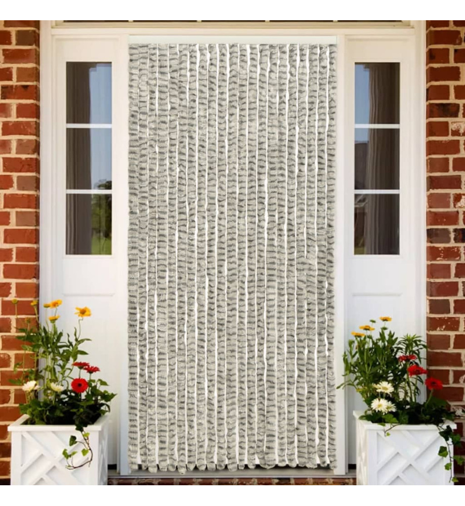 Moustiquaire Gris clair et gris foncé 56x185 cm Chenille Moustiquaire Gris clair et gris foncé 56x185 cm Chenille