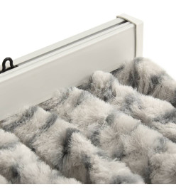 Moustiquaire Gris clair et gris foncé 56x185 cm Chenille