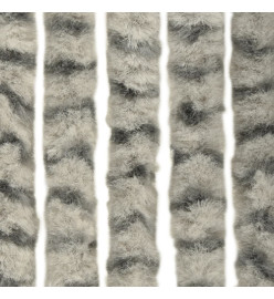 Moustiquaire Gris clair et gris foncé 56x185 cm Chenille