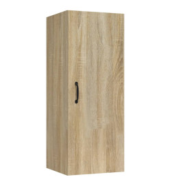 Armoire suspendue Chêne Sonoma 34,5x34x90 cm Bois d'ingénierie