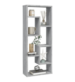 Étagère murale Sonoma gris 36x16x90 cm Bois ingénierie