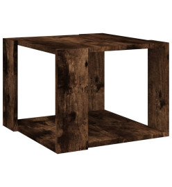 Table basse Chêne fumé 40x40x30 cm Bois d'ingénierie