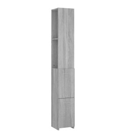 Armoire de bain sonoma gris 25x26,5x170 cm bois d'ingénierie