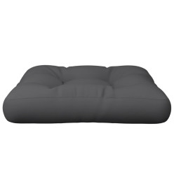 Coussin de palette 60x60x12 cm gris tissu