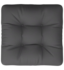 Coussin de palette 60x60x12 cm gris tissu