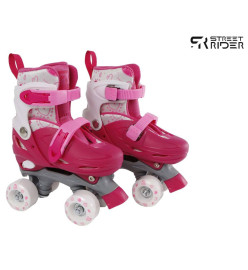 Street Rider Patins à roulettes réglables Rose 31-34