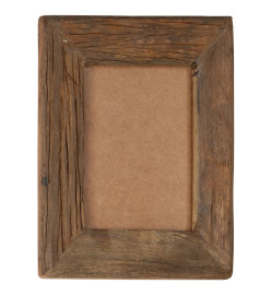 Cadres photo 2 pcs 23x28cm Bois de récupération solide et verre