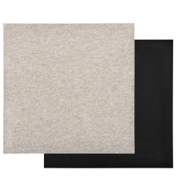 Dalles de tapis de sol 20 pcs 5 m² 50x50 cm Beige clair