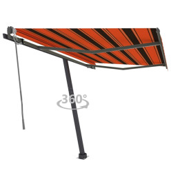 Auvent automatique sur pied 300x250 cm Orange/marron