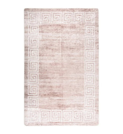 Tapis lavable antidérapant 80x150 cm Beige