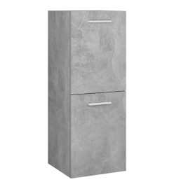 Armoire de salle de bain Gris béton 30x30x80 cm Aggloméré