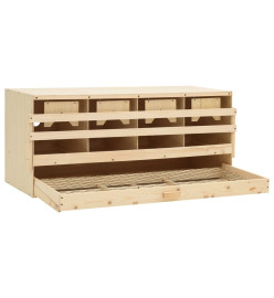 Pondoir 4 compartiments 106x40x45 cm bois de pin massif