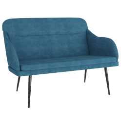 Banc Bleu 110x76x80 cm Velours