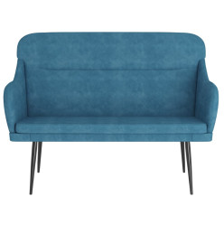 Banc Bleu 110x76x80 cm Velours