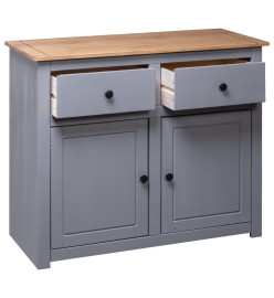 Buffet Gris 93x40x80 cm Pin solide Assortiment Panama