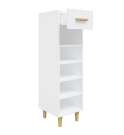 Armoire à chaussures Blanc 30x35x105 cm Bois d'ingénierie