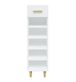 Armoire à chaussures Blanc 30x35x105 cm Bois d'ingénierie