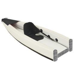 Kayak gonflable noir 375x72x31 cm polyester