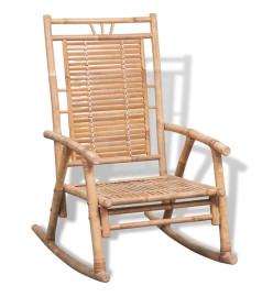 Chaise à bascule en bambou