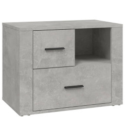 Table de chevet Gris béton 60x36x45 cm Bois d'ingénierie