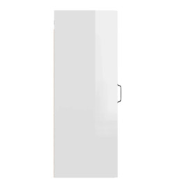 Armoire murale suspendue Blanc brillant 34,5x34x90 cm