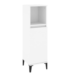 Ensemble de meubles salle de bain 3 pcs blanc bois d'ingénierie