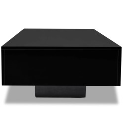 Table basse Haute brillance Noir