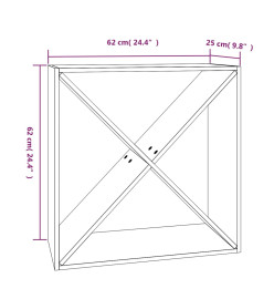 Armoire à vin 62x25x62 cm Bois de pin massif