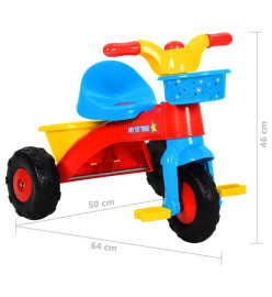 Tricycle pour enfants Multicolore