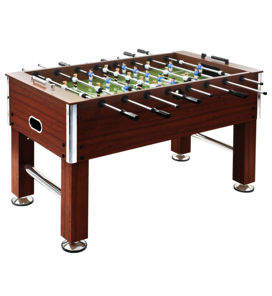 Table de football Acier 60 kg 140 x 74,5 x 87,5 cm Marron