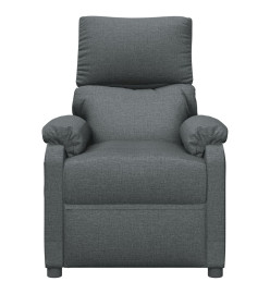 Fauteuil électrique de massage Gris foncé Tissu