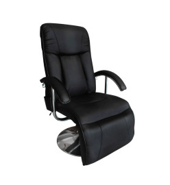 Fauteuil de massage Noir Similicuir