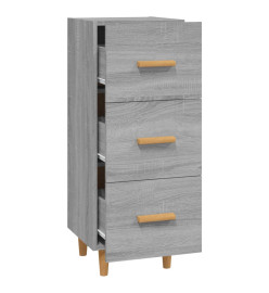 Buffet Sonoma gris 34,5x34x90 cm Bois d'ingénierie