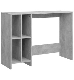 Bureau d'ordinateur portable Gris béton 102,5x35x75cm Aggloméré