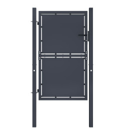 Portail de jardin Acier 100 x 125 cm Anthracite