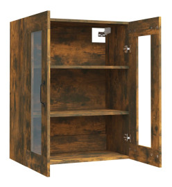 Armoire murale suspendue Chêne fumé 69,5x34x90 cm