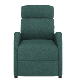 Fauteuil de massage Vert foncé Tissu