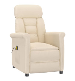 Fauteuil de massage Beige Tissu microfibre