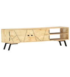 Meuble TV 140x30x40 cm Bois de manguier massif