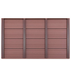 Élément de plancher pour douche solaire Marron 101x63x5,5cm WPC